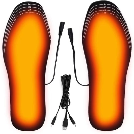 USB Heated Insoles Shoe Electric Foot Warming Pad Feet Warmer Sock Pad Mat Winter Outdoor Sports Heating Insole Winter Warm