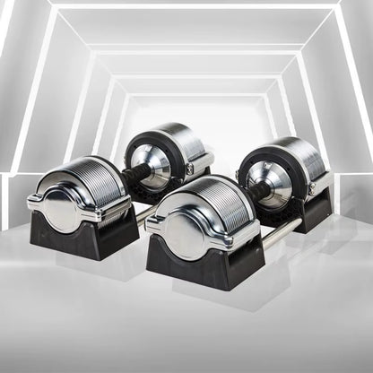 Adjustable Dumbbell 32KG Dumbbell Adjustable Weight Weight Display Automatic Locking Home Dumbbell Set