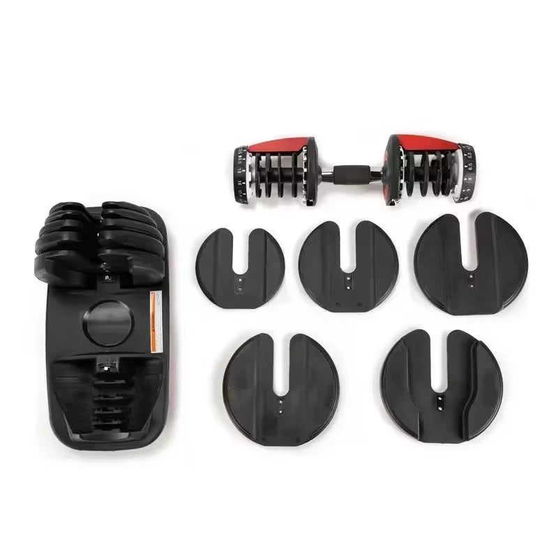 24Kg Adjustable Dumbbell 5 to 52.5Lb Home Gym Dumbbell Muscle Workout Selective Weight Lifting Dumbbell