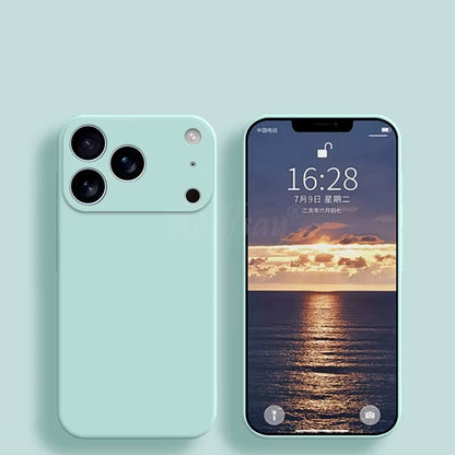 For Iphone 17 Pro Case Liquid Silicone Plain Rubber TPU Case for Iphone 17 Pro Cover Protector for Iphone 17 Air Pro Max Case