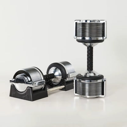 Adjustable Dumbbell 32KG Dumbbell Adjustable Weight Weight Display Automatic Locking Home Dumbbell Set