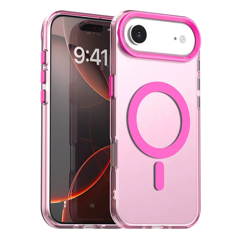 Magnetic Adsorption Wireless Charge Clear Case for Iphone 17 Air Transparent Phone Case Iphone 17 Air Case for Iphone 17 Pro Max