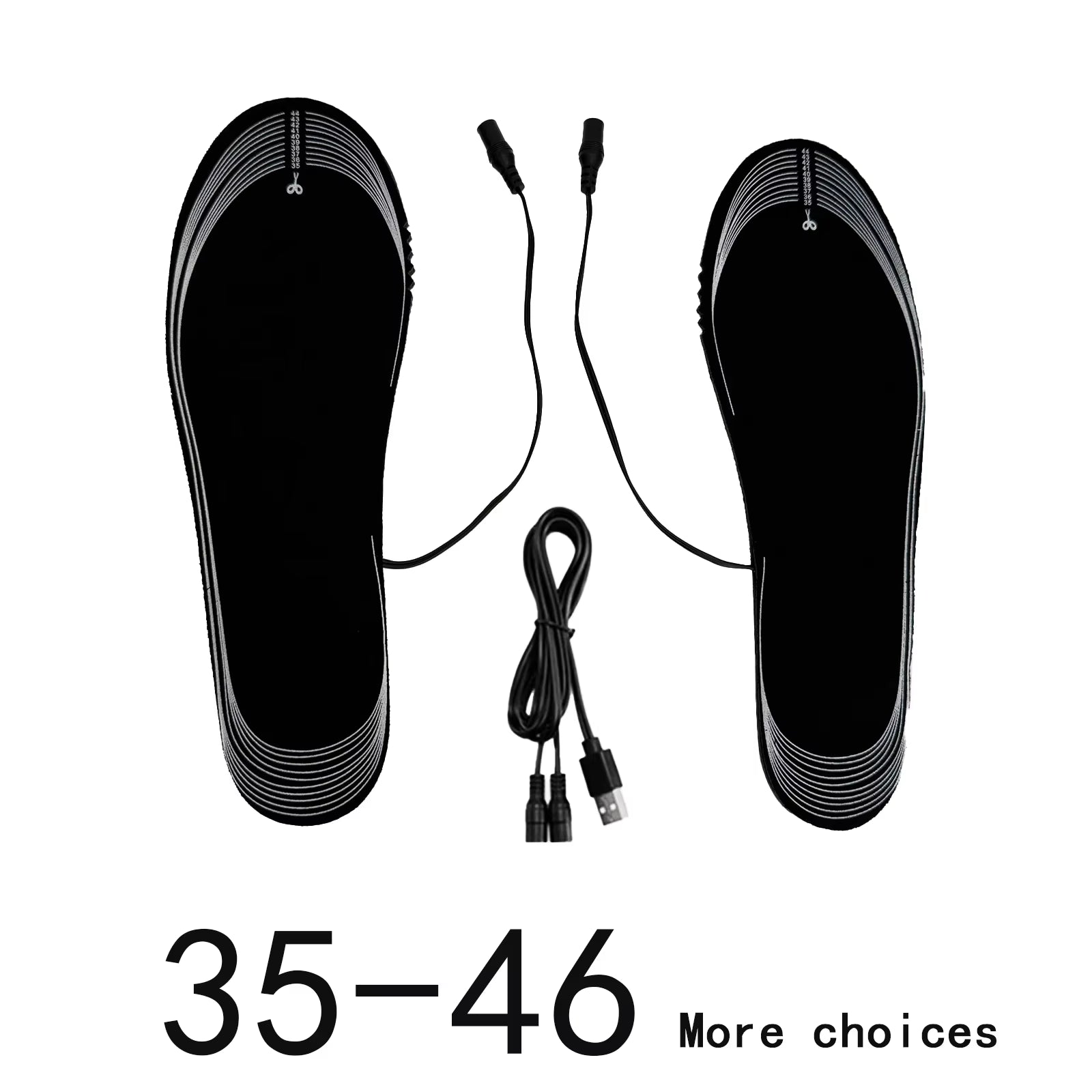 USB Heated Insoles Shoe Electric Foot Warming Pad Feet Warmer Sock Pad Mat Winter Outdoor Sports Heating Insole Winter Warm